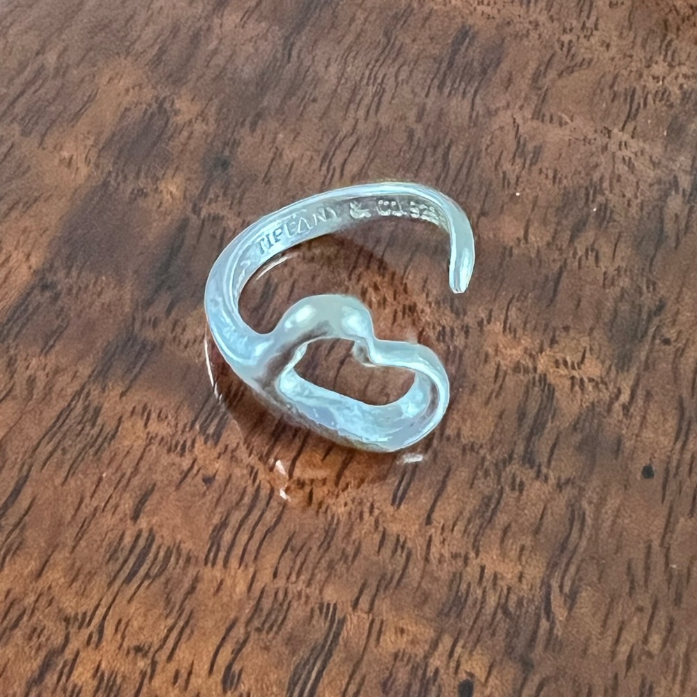 Tiffany & Co. Elsa Peretti Open Heart Ring - Size 6